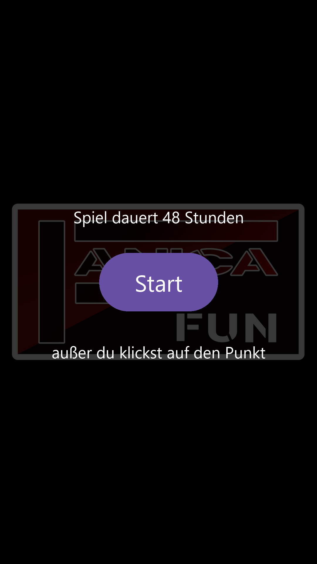 Startbildschirm mit Start-Knopf